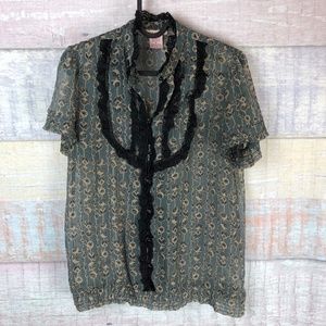 Fire Los Angeles Lace Detail Top P4